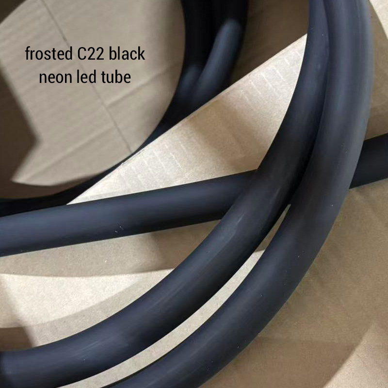 Black LED Neon Light Diffuser Round Silicone Tube 360° Emitting Φ22 Black LED Neon Light Diffuser Round Silicone Tube 360° Emitting Φ22